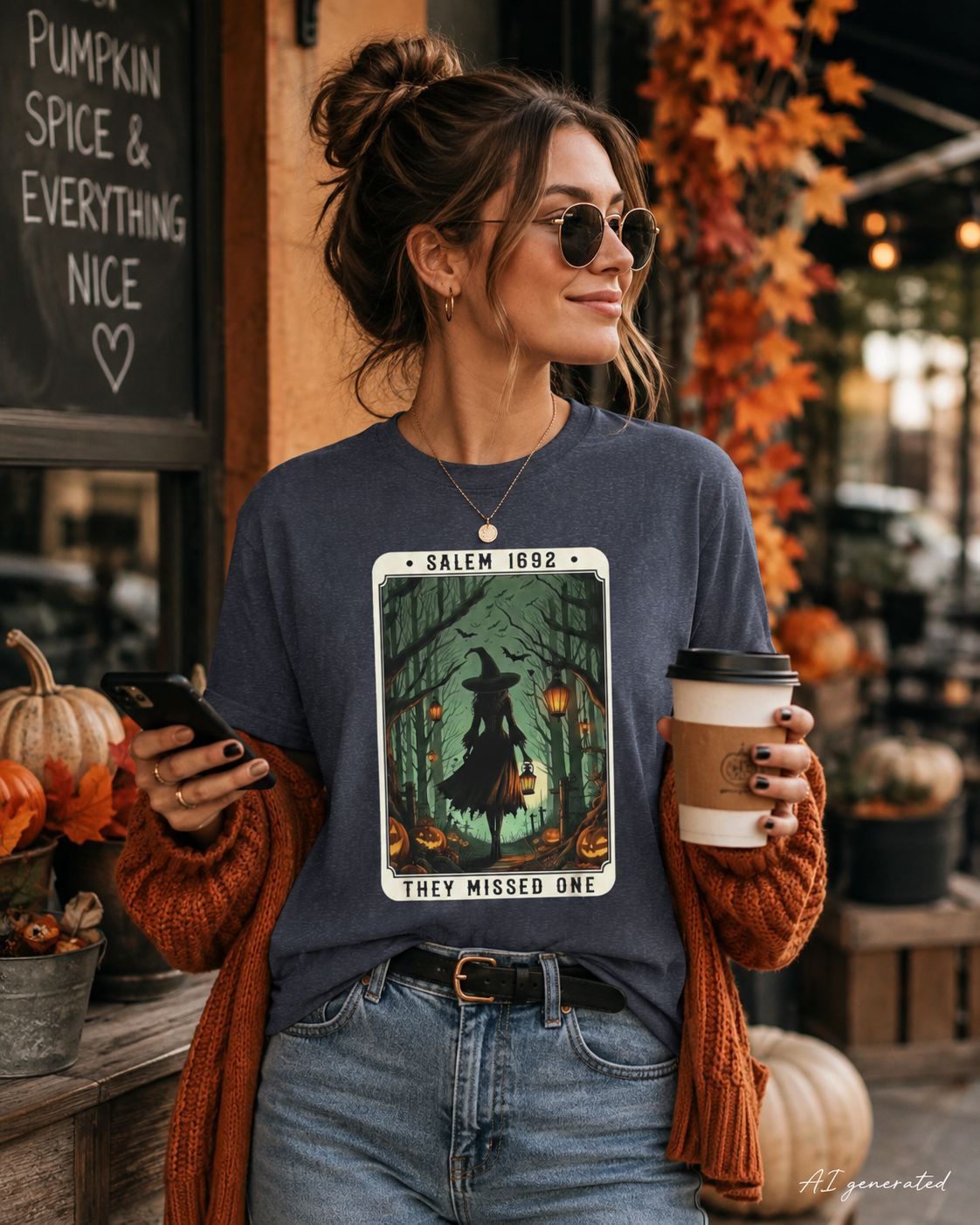 Salem 1692 Witchy Unisex T-Shirt, Halloween Tee, Spooky Shirt, Salem Witch T-Shirt, Witchcraft Apparel, Vintage Halloween Costume