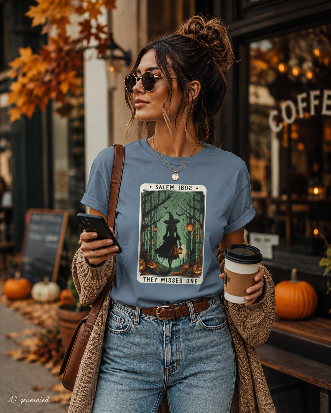Salem 1692 Witchy Unisex T-Shirt, Halloween Tee, Spooky Shirt, Salem Witch T-Shirt, Witchcraft Apparel, Vintage Halloween Costume