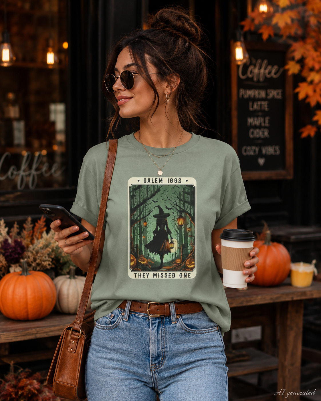 Salem 1692 Witchy Unisex T-Shirt, Halloween Tee, Spooky Shirt, Salem Witch T-Shirt, Witchcraft Apparel, Vintage Halloween Costume