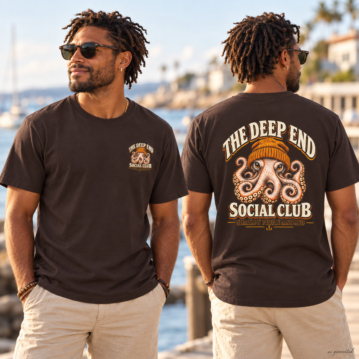The Deep End Social Club Octopus T-Shirt | Shallow People Allowed