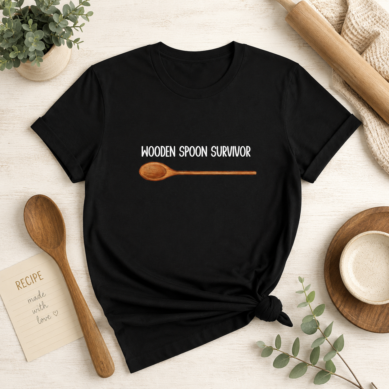 Wooden Spoon Survivor Unisex Tee, Funny Tshirts, Survival of The Fittest, Gift for Her, Gift for Him, Gen X