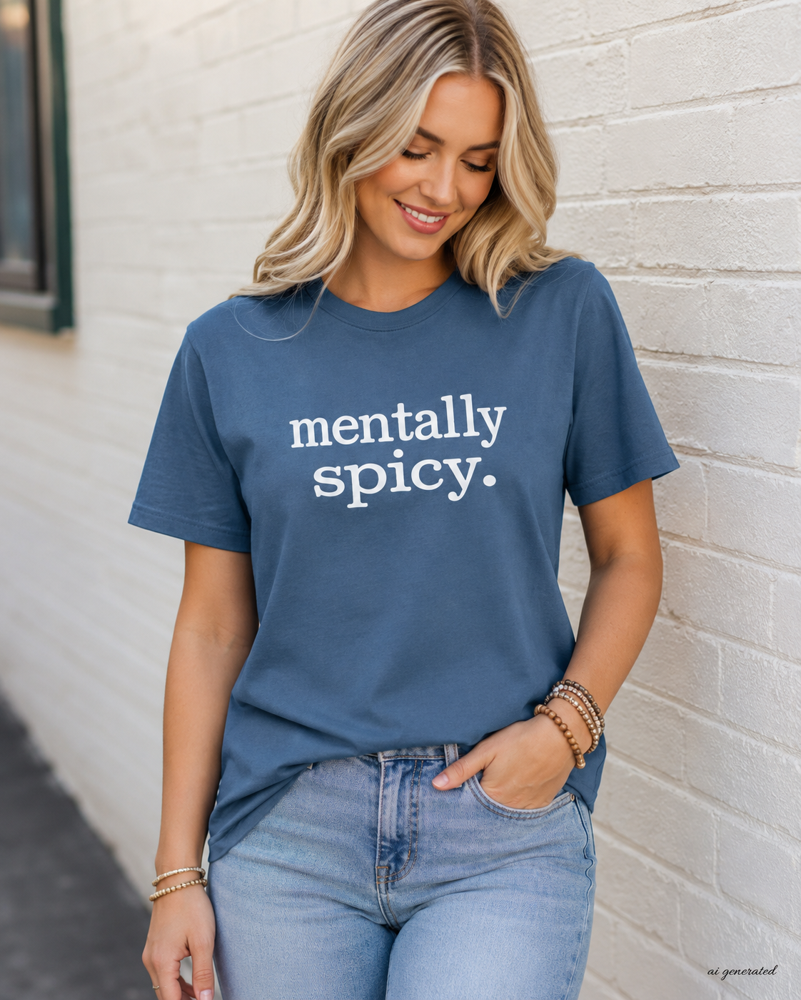 Mentally Spicy Shirt, Funny Sarcastic Graphic Tee, Sassy Mental Health T-Shirt, Unisex Typewriter Quote Shirt, Gift for Her or Him