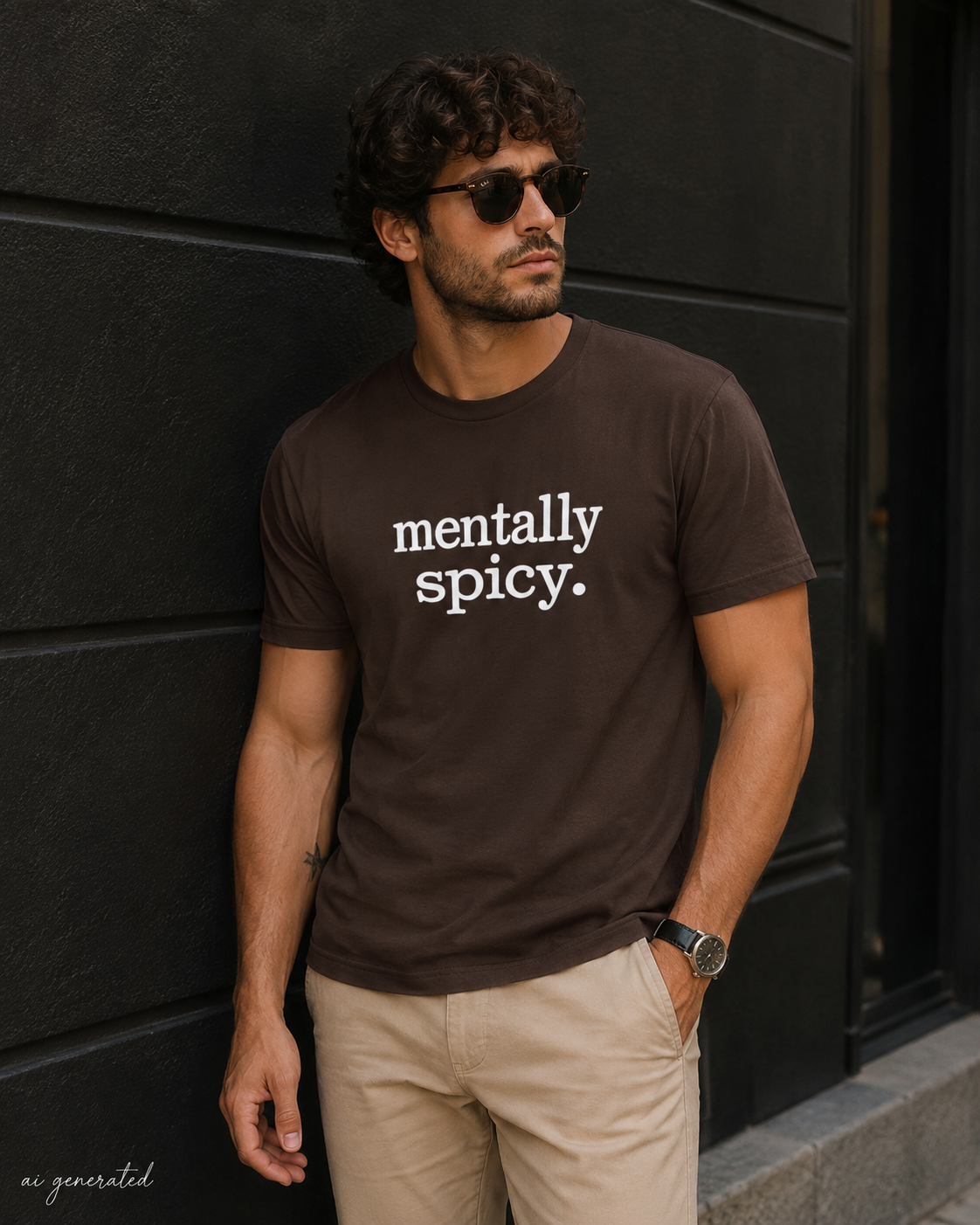 Mentally Spicy Shirt, Funny Sarcastic Graphic Tee, Sassy Mental Health T-Shirt, Unisex Typewriter Quote Shirt, Gift for Her or Him