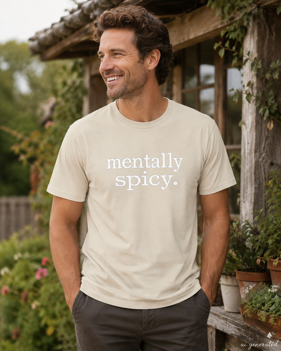 Mentally Spicy Shirt, Funny Sarcastic Graphic Tee, Sassy Mental Health T-Shirt, Unisex Typewriter Quote Shirt, Gift for Her or Him