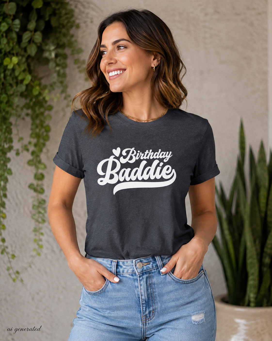 Birthday Baddie Shirt, Birthday Girl Tee, Cute Birthday Outfit, Birthday Queen Shirt, Women’s Birthday Graphic Tee, Birthday Party Top