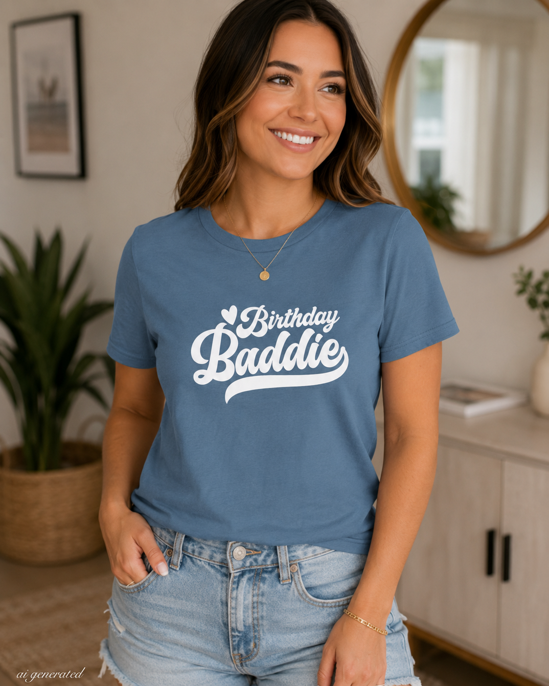 Birthday Baddie Shirt, Birthday Girl Tee, Cute Birthday Outfit, Birthday Queen Shirt, Women’s Birthday Graphic Tee, Birthday Party Top