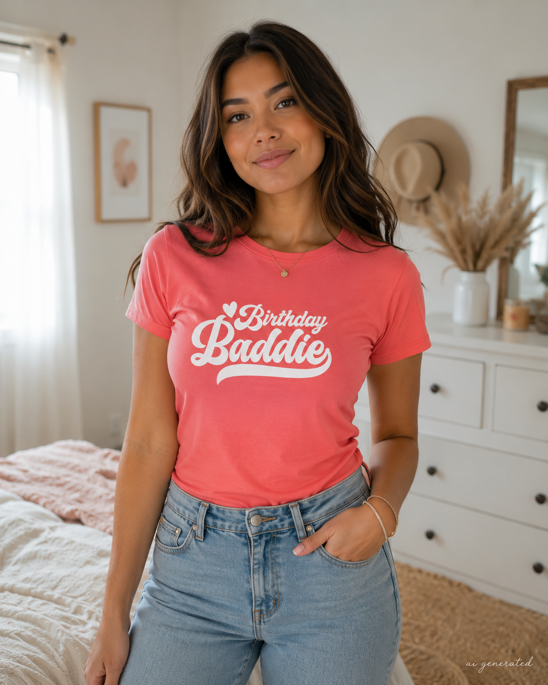 Birthday Baddie Shirt, Birthday Girl Tee, Cute Birthday Outfit, Birthday Queen Shirt, Women’s Birthday Graphic Tee, Birthday Party Top