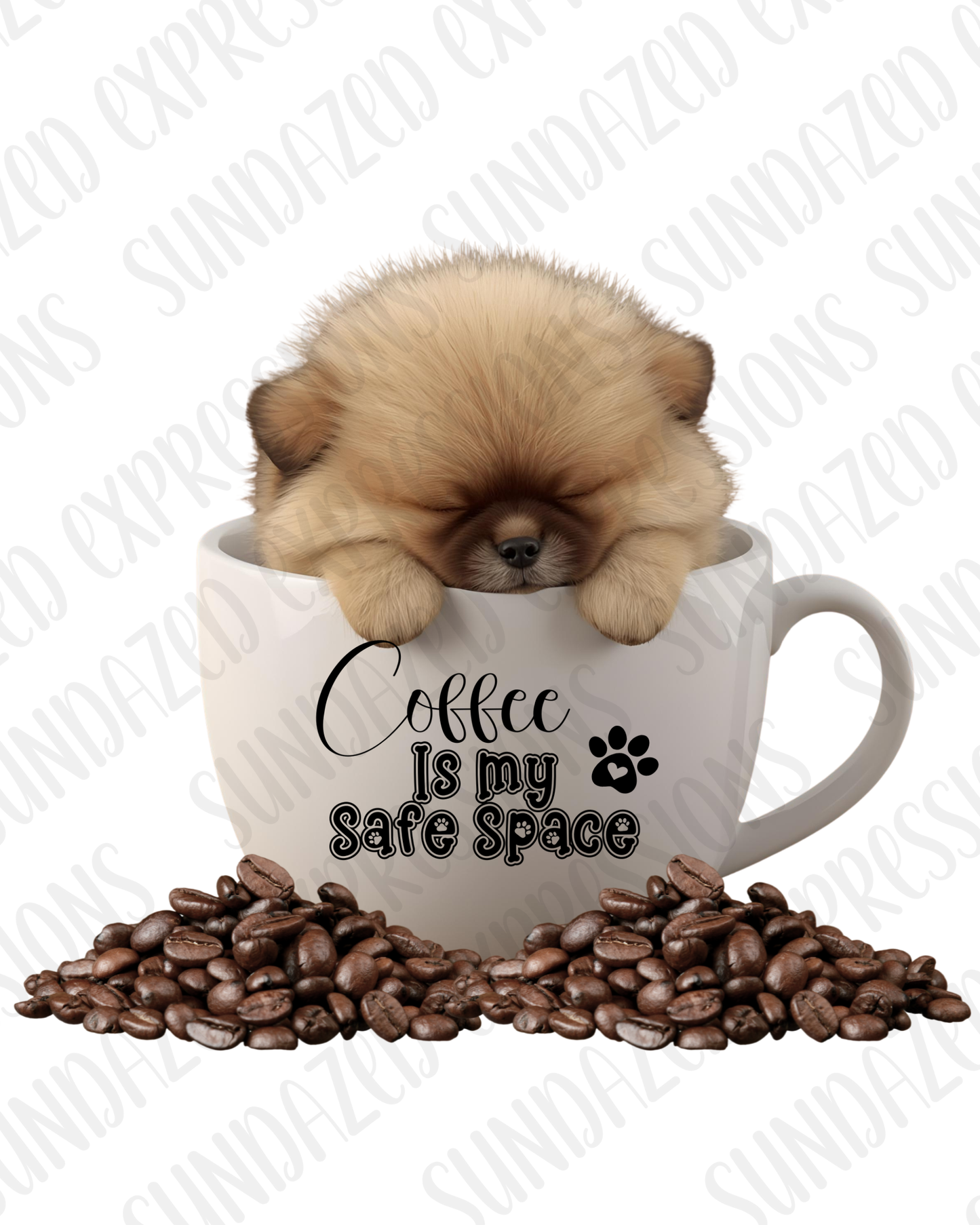 Coffee Pup Clipart Bundle – 17 PNGs, 2000×2500, Transparent – Puppy in Mug, Cute Coffee Stickers, Sublimation, Scrapbook, POD