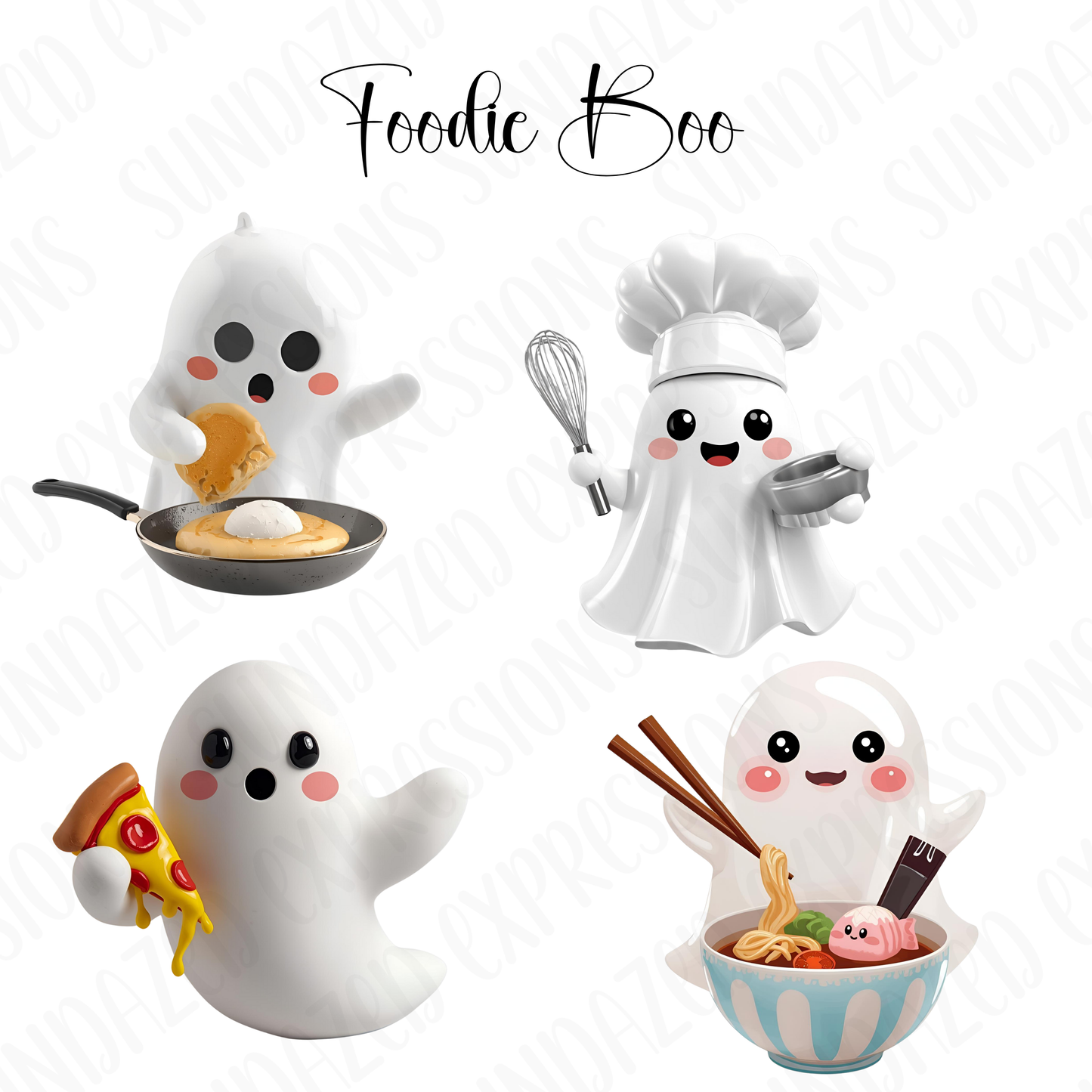 Cute Ghost Clipart • 47 PNG Mega Bundle, Transparent Art  Digital Clip Art & Image Files, Halloween Designs, Sticker Image, Downloads