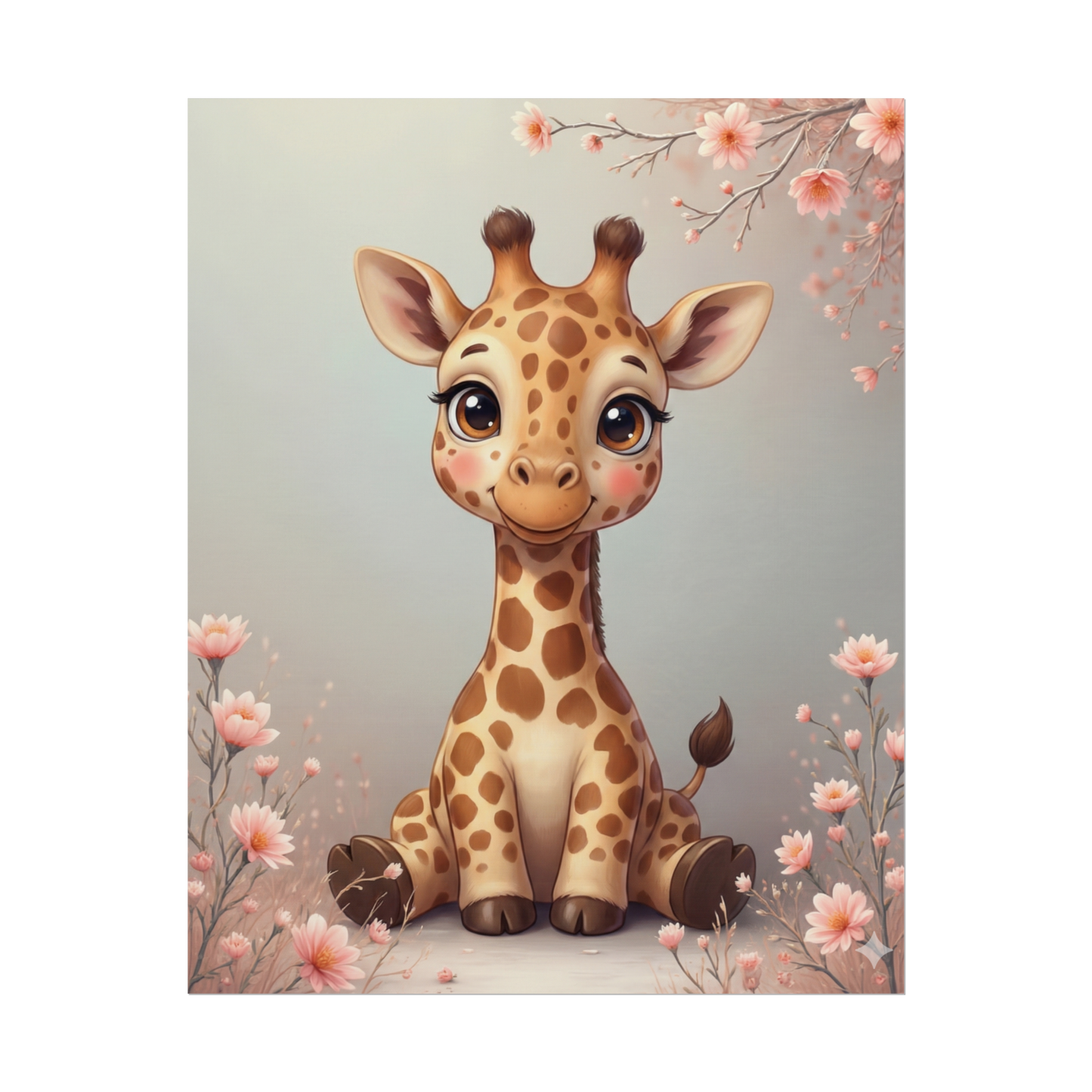 Safari Nursery Wall Art | Lion, Giraffe & Elephant
