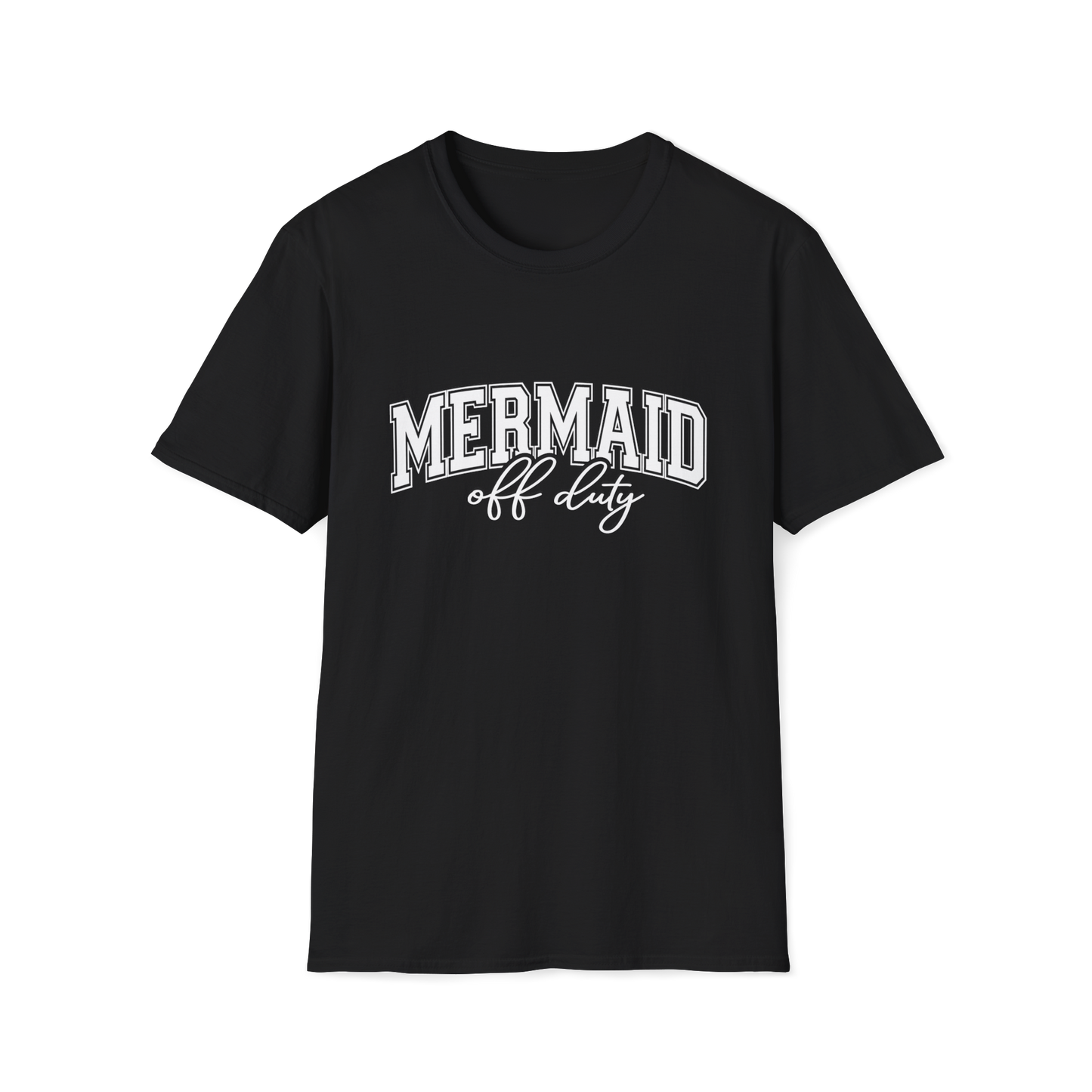 Mermaid Off Duty Shirt, Beach Graphic Tee, Summer Vacation Shirt, Coastal Vibes Shirt, Ocean Lover Gift, Minimal Beach Tee