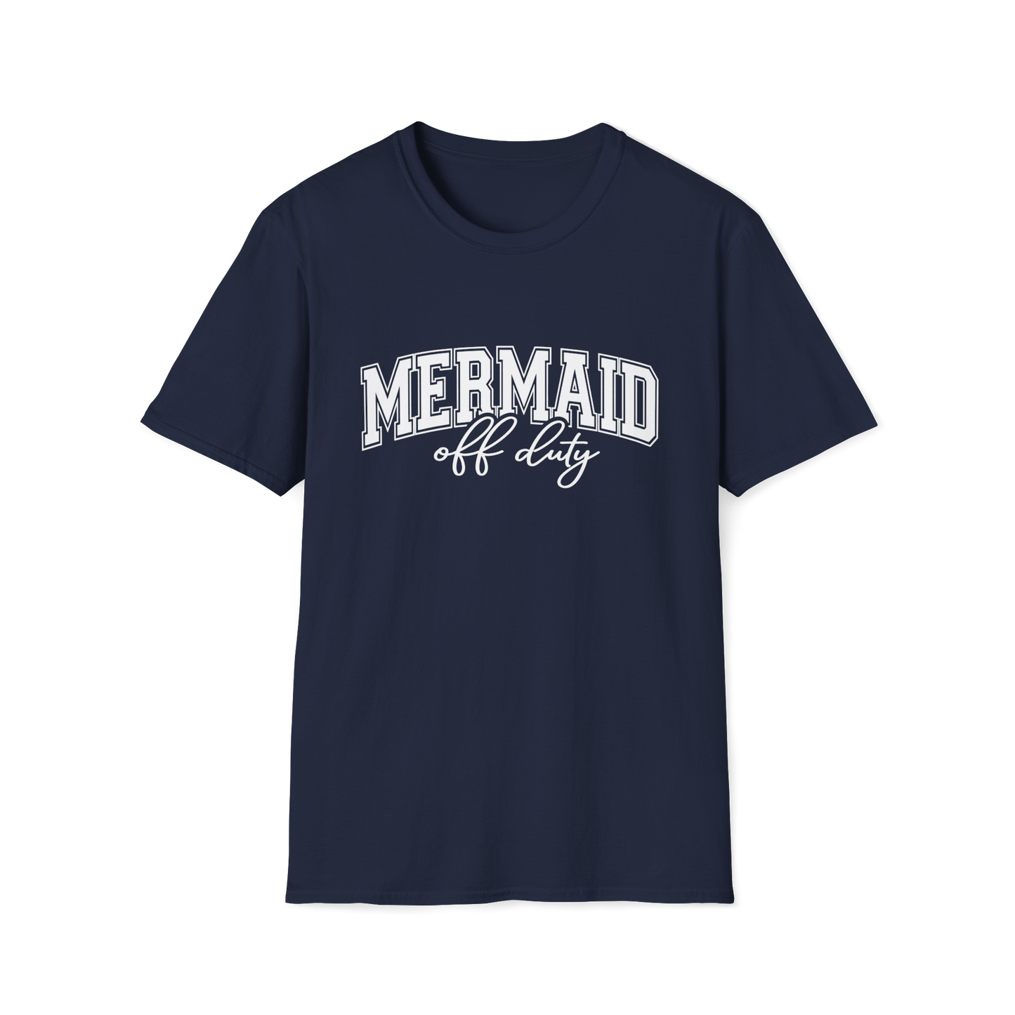 Mermaid Off Duty Shirt, Beach Graphic Tee, Summer Vacation Shirt, Coastal Vibes Shirt, Ocean Lover Gift, Minimal Beach Tee