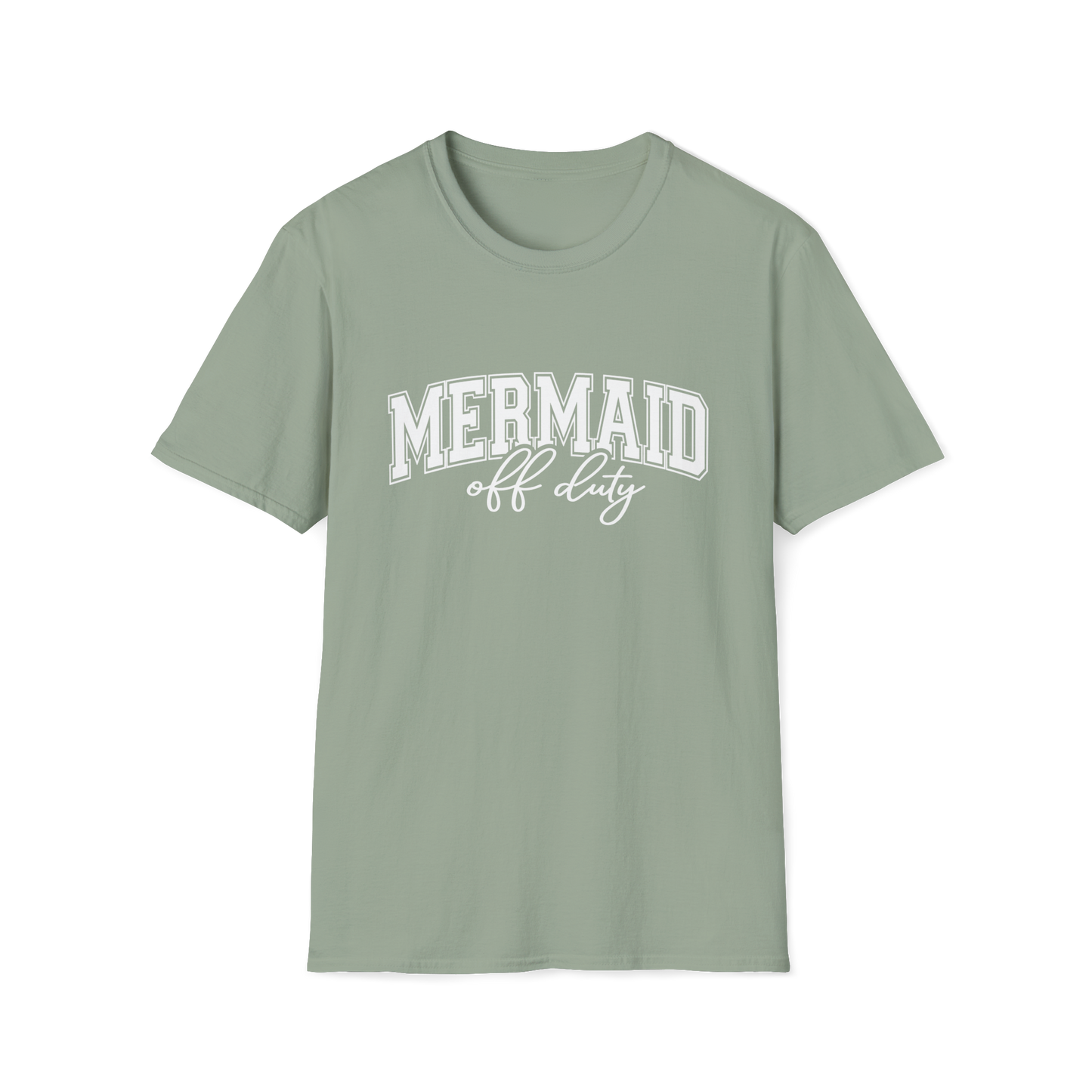 Mermaid Off Duty Shirt, Beach Graphic Tee, Summer Vacation Shirt, Coastal Vibes Shirt, Ocean Lover Gift, Minimal Beach Tee