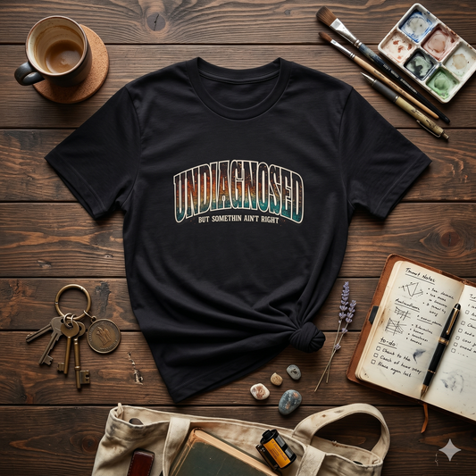 Undiagnosed But Something Ain’t Right Shirt, Funny Mental Health Shirt, Sarcastic Humor Tee, Dark Humor Shirt, Relatable Meme Shirt, Funny Saying Tee