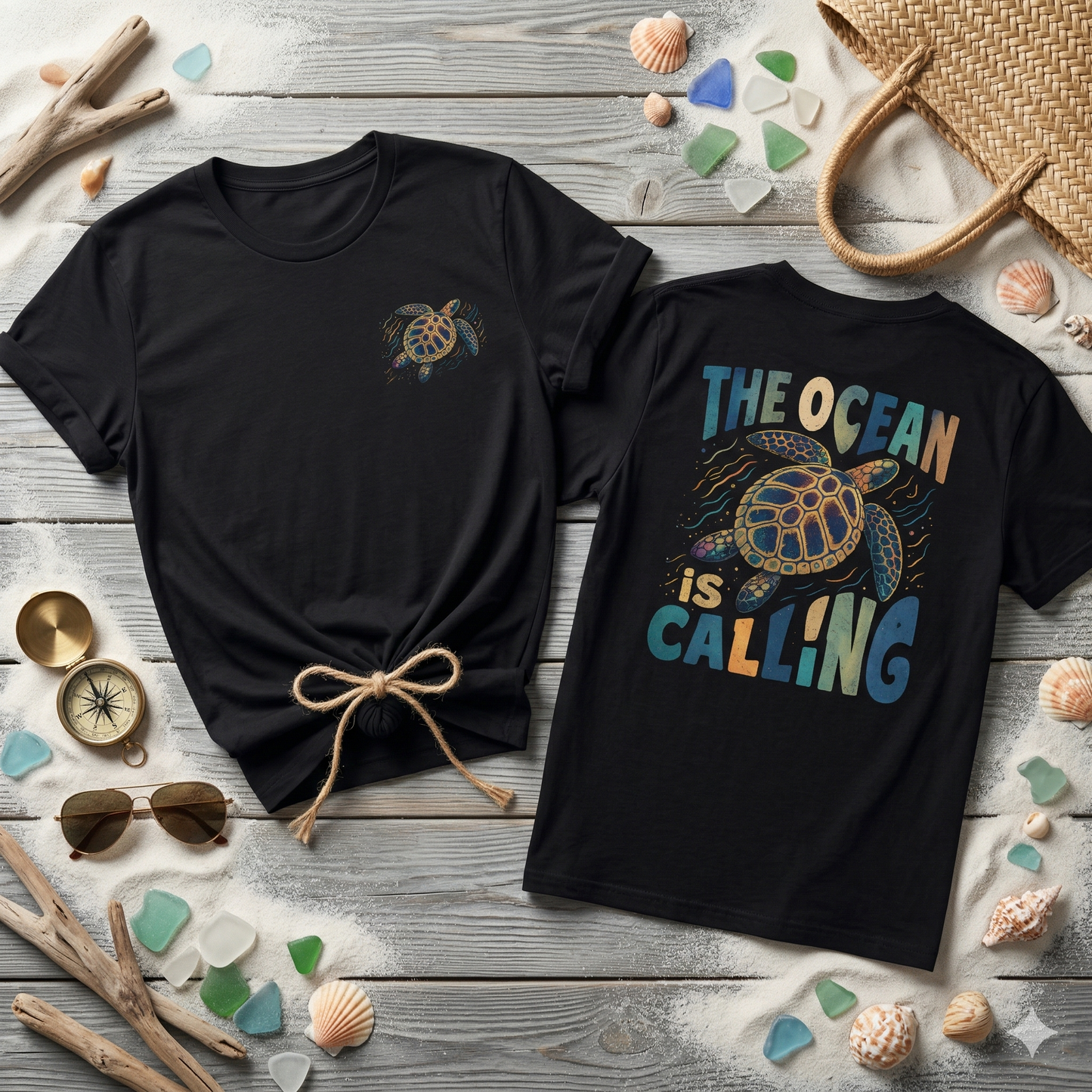 Sea Turtle Shirt, Ocean Turtle Graphic Tee, Beach Aesthetic Shirt, Coastal Vibes Tee, Tropical Turtle Design, Ocean Lover Gift, Summer Beach Shirt