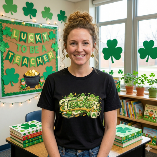 Teacher St. Patrick's Day T-Shirt – Shamrock Classroom Appreciation Tee