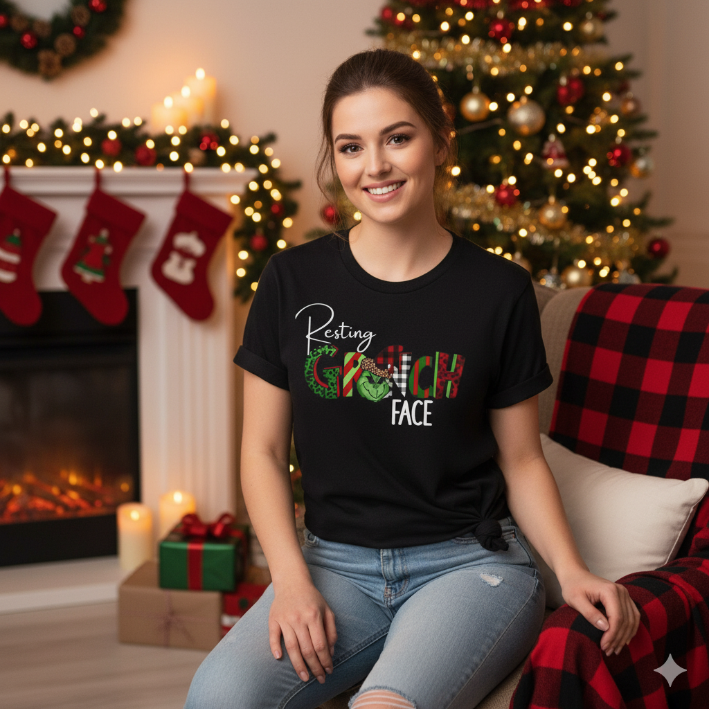 Funny Christmas Plaid Holiday Tee
