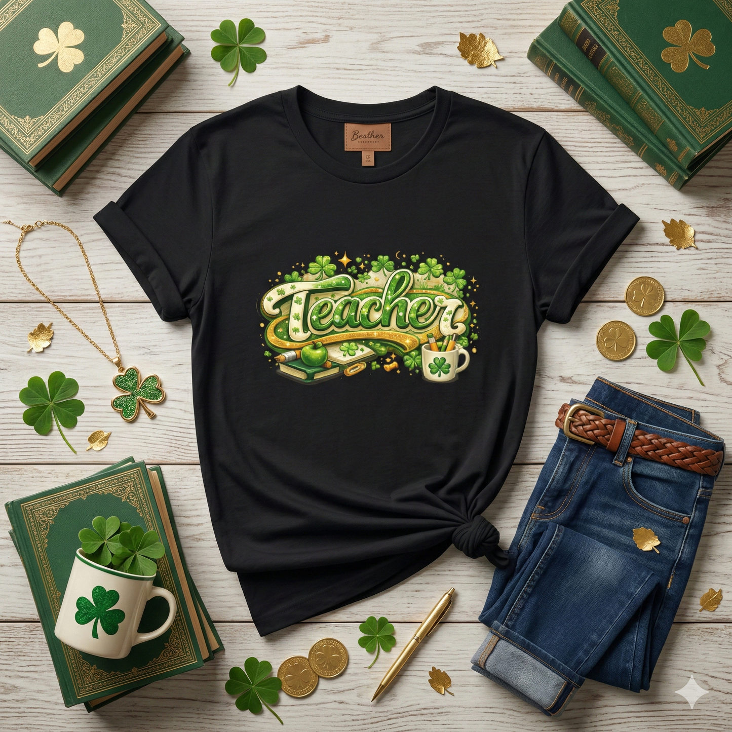 Teacher St. Patrick's Day T-Shirt – Shamrock Classroom Appreciation Tee