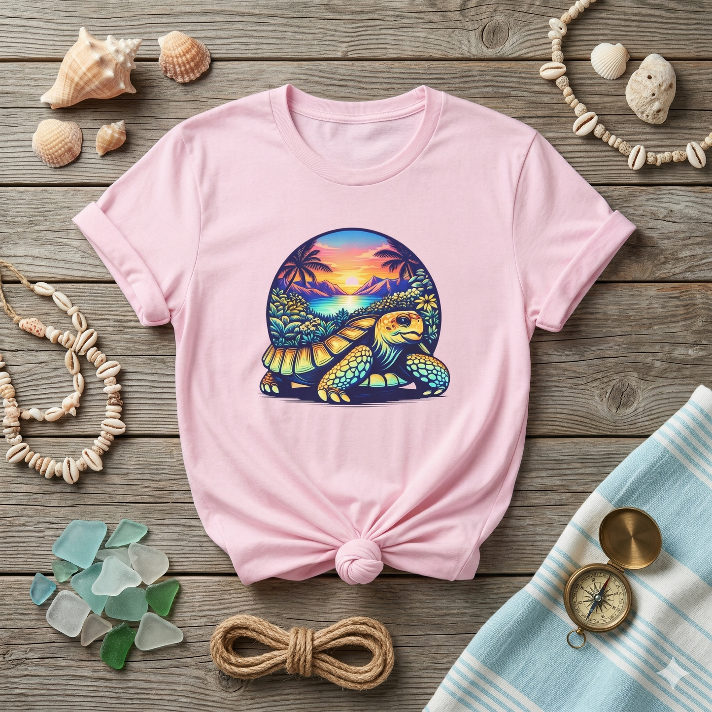 Sea Turtle Sunset Shirt, Beach Turtle Tee, Ocean Aesthetic Shirt, Coastal Graphic Tee, Tropical Sunset Shirt, Beach Lover Gift