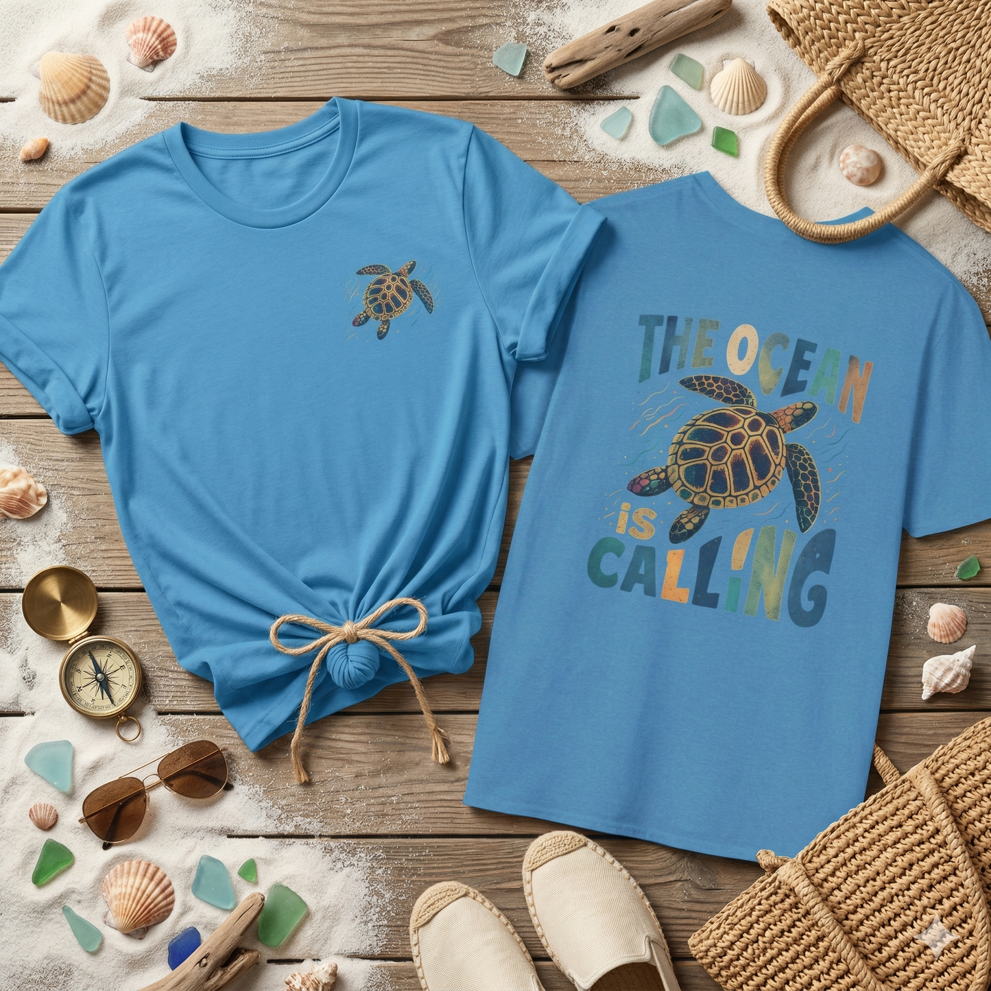 Sea Turtle Shirt, Ocean Turtle Graphic Tee, Beach Aesthetic Shirt, Coastal Vibes Tee, Tropical Turtle Design, Ocean Lover Gift, Summer Beach Shirt