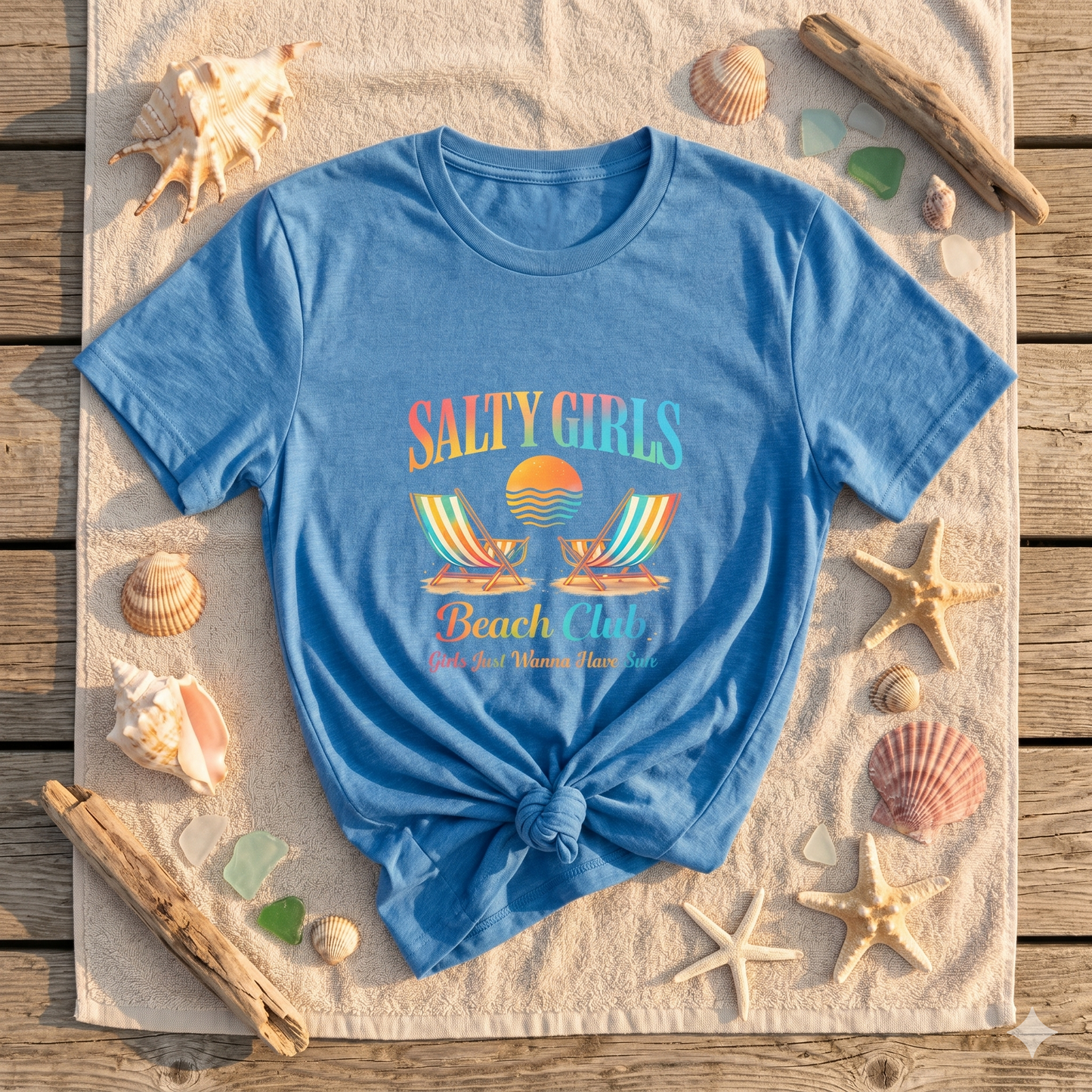 Salty Girls Beach Club Shirt, Retro Beach Tee, Summer Vacation Shirt, Coastal Vibes Shirt, Girls Trip Tee, Beach Lover Shirt, Ocean Aesthetic Tee