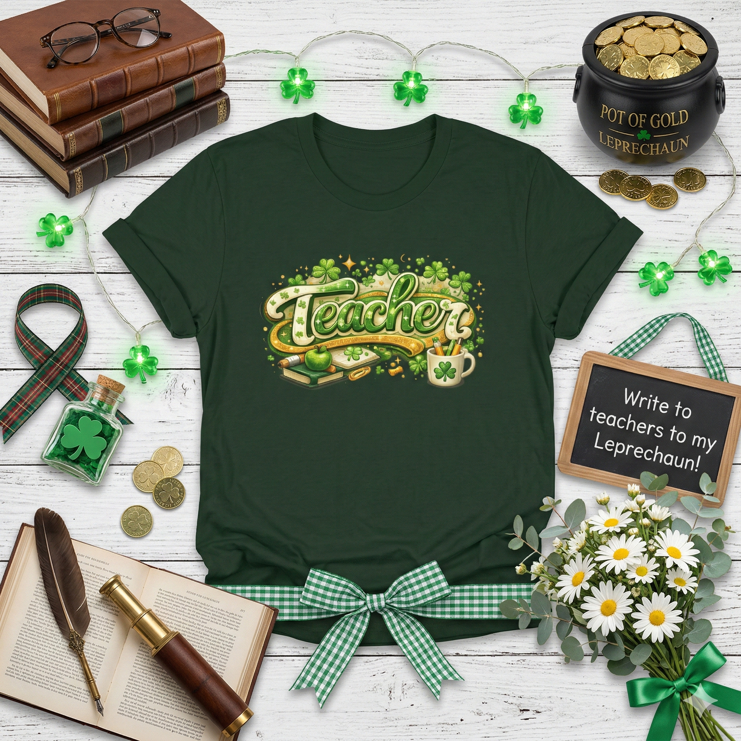 Teacher St. Patrick's Day T-Shirt – Shamrock Classroom Appreciation Tee