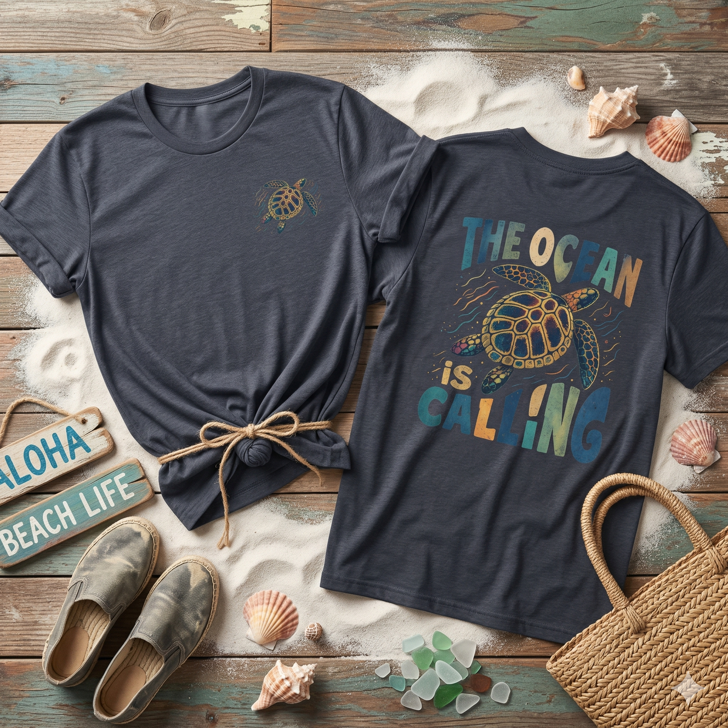 Sea Turtle Shirt, Ocean Turtle Graphic Tee, Beach Aesthetic Shirt, Coastal Vibes Tee, Tropical Turtle Design, Ocean Lover Gift, Summer Beach Shirt