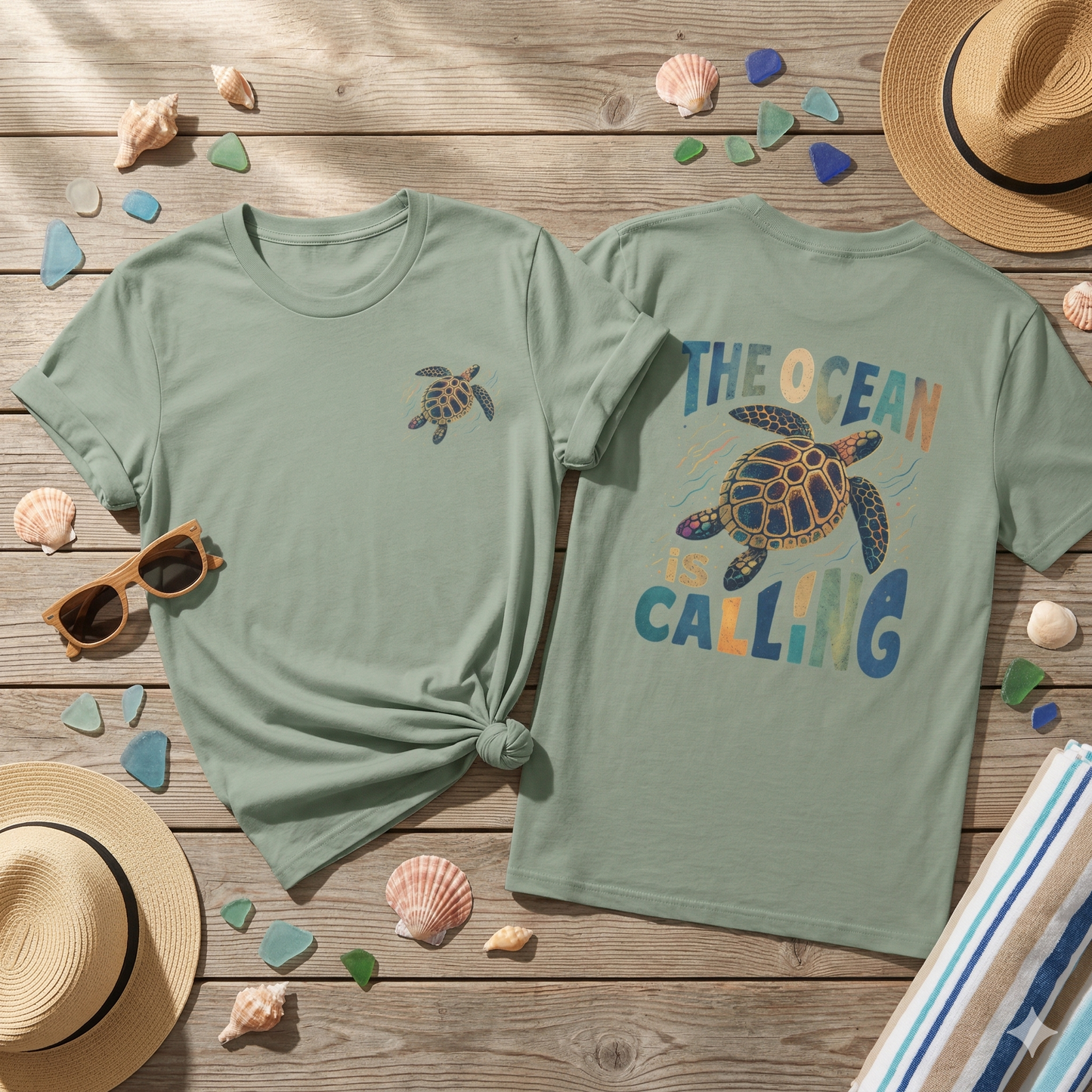 Sea Turtle Shirt, Ocean Turtle Graphic Tee, Beach Aesthetic Shirt, Coastal Vibes Tee, Tropical Turtle Design, Ocean Lover Gift, Summer Beach Shirt