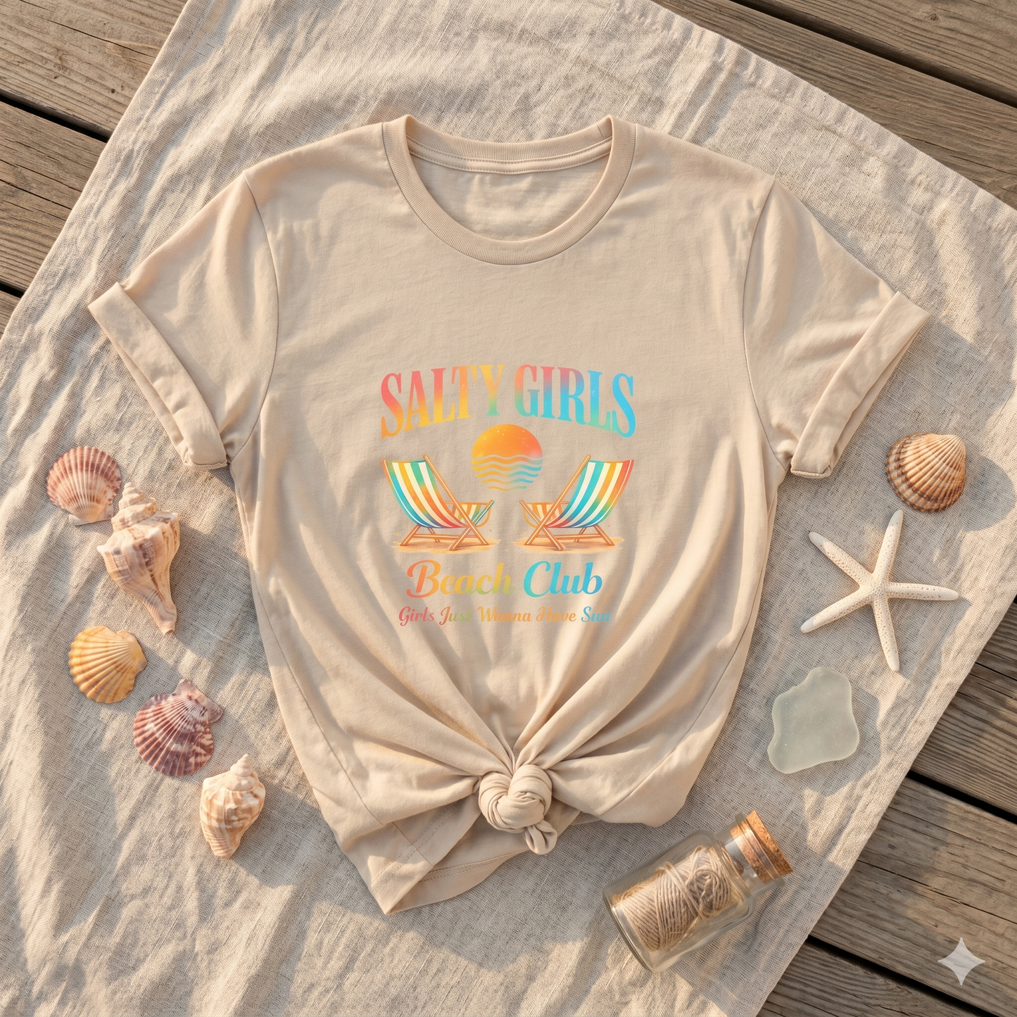 Salty Girls Beach Club Shirt, Retro Beach Tee, Summer Vacation Shirt, Coastal Vibes Shirt, Girls Trip Tee, Beach Lover Shirt, Ocean Aesthetic Tee
