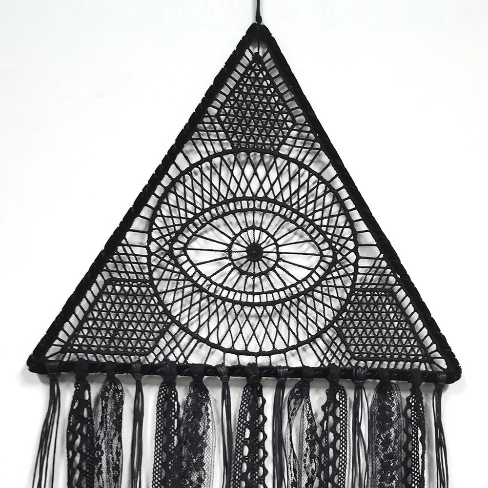 Dream Catcher Evil Eye DreamCatchers Boho Home Decor Large Black Turkish Eye Room Decoration Christmas Wall Haning Ornament Gift