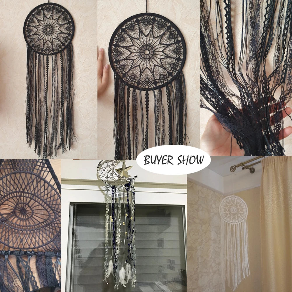 Dream Catcher Evil Eye DreamCatchers Boho Home Decor Large Black Turkish Eye Room Decoration Christmas Wall Haning Ornament Gift