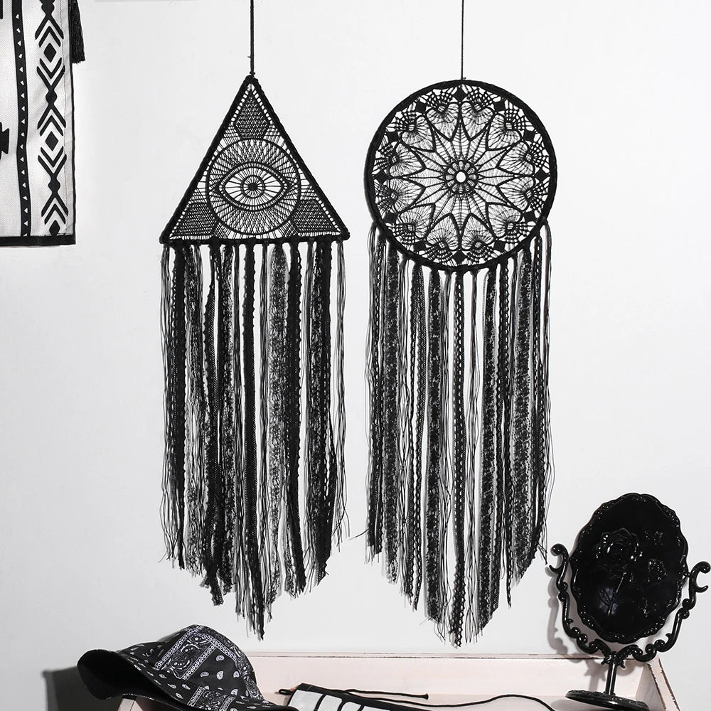 Dream Catcher Evil Eye DreamCatchers Boho Home Decor Large Black Turkish Eye Room Decoration Christmas Wall Haning Ornament Gift