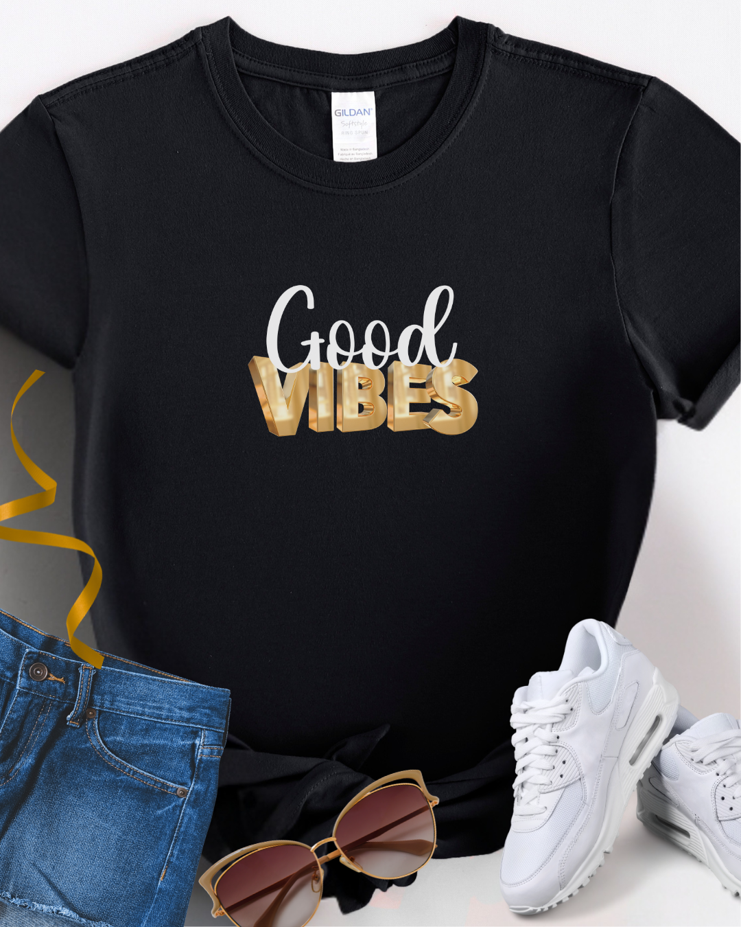 Good Vibes Women's  Tee | Casual Wear, Trendy Top, Gift for Her, Summer Fashion, Everyday Essentials