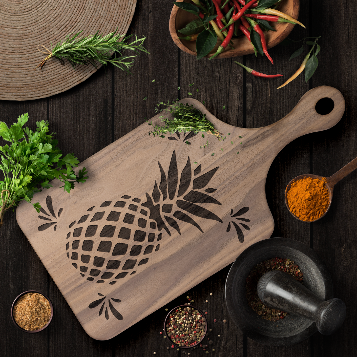 Pineapple_Cutting_Board_Dark_Handle_V_Lifestyle_Mockup.png