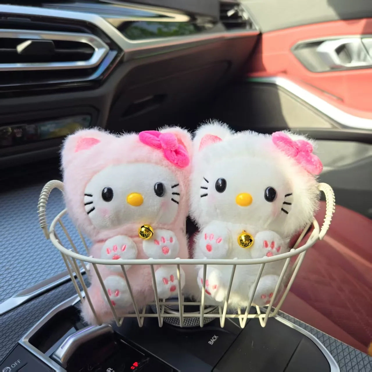 Plush Kitty Keychain, Kawaii Cat Bag Charm, Backpack & Purse Accessory, Soft Cute Keychain (Single or Set)