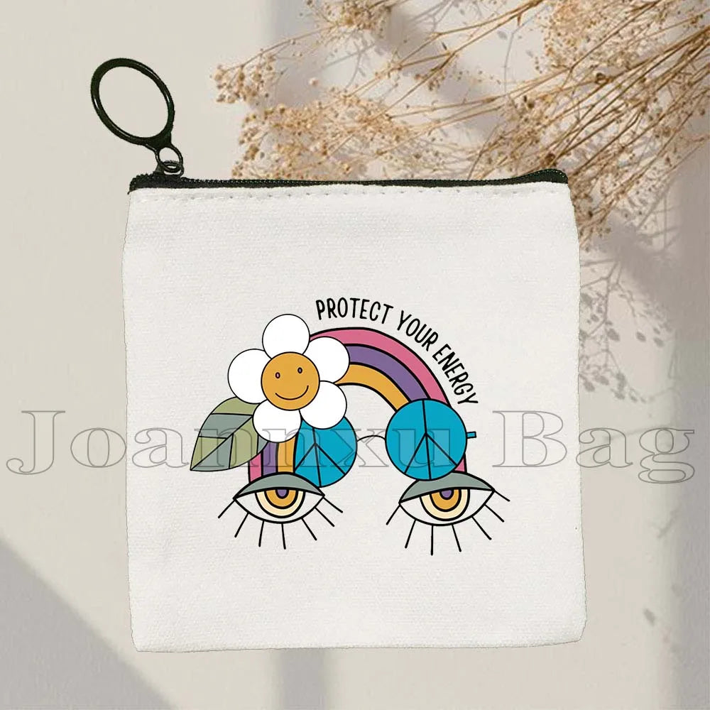 The Evil Eye Curse Protection Turkish Magic Nazar GREECE Blue Evil Eye Amulet Coin Purse Key Case Small Bags Wallet Zipper Pouch