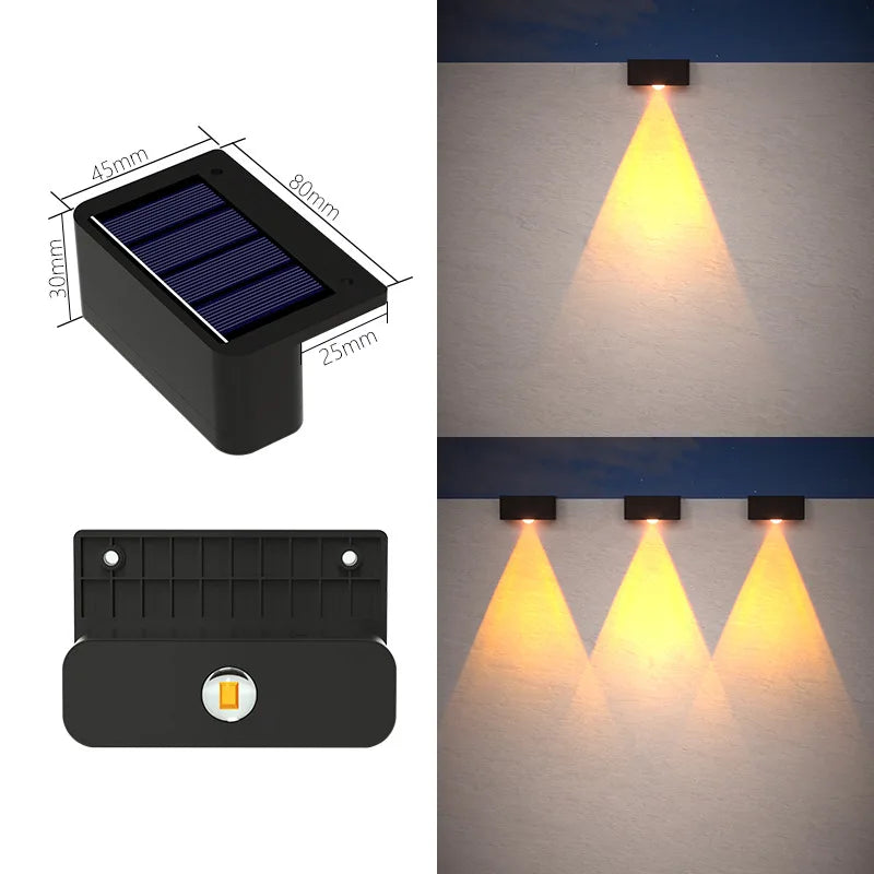 Solar-Powered Datura Lantern Light Wall Lamp Outdoor Garden Patio Walkway Decorations Lighting for Garden Decor