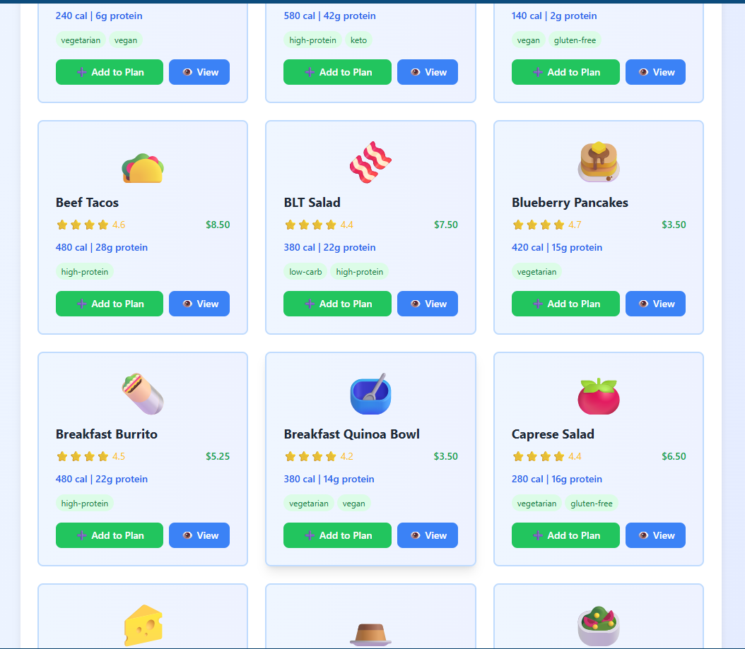 Interactive Advanced Meal Planner App – Smart Meal Planning, Calorie Count, Grocery List & Food Tracker (Digital Download)