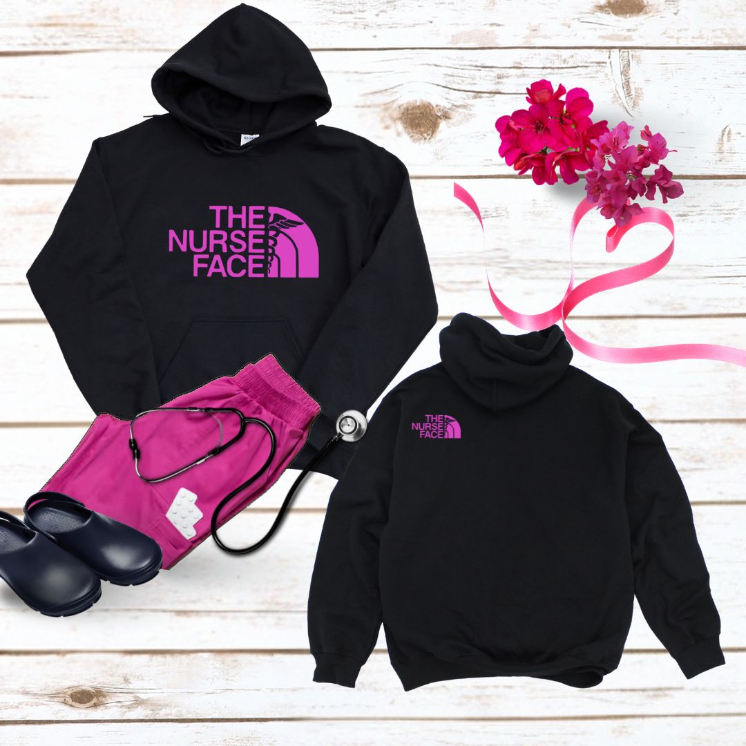 The NurseFace Unisex Hoodie, product photo