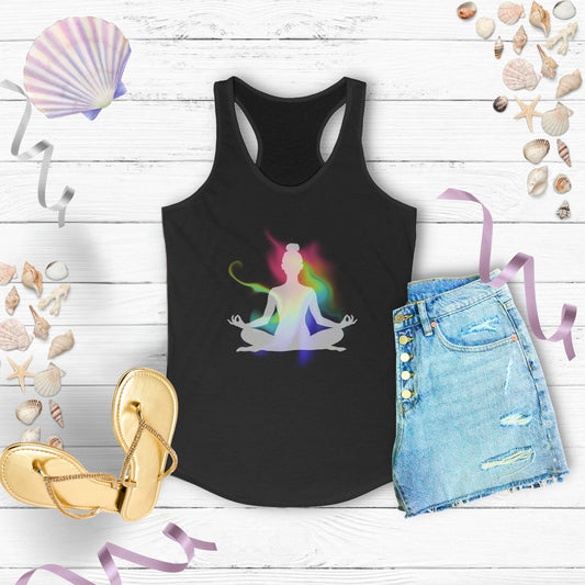 Meditation Racerback Tank - Style meets mindfulness. Wear your peace, Yoga Shirt, Comfy tank