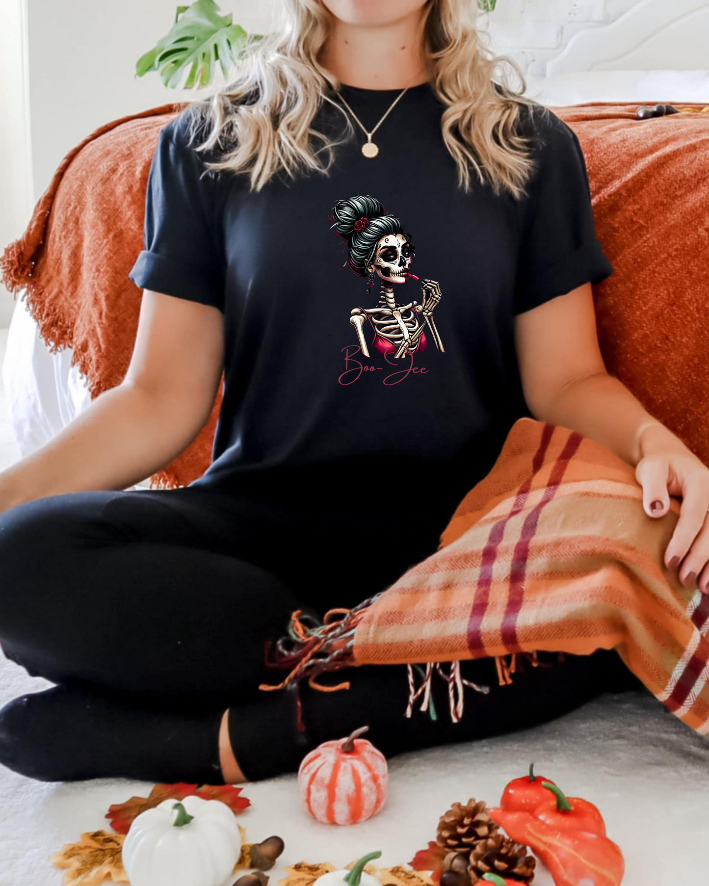 Gothic Skeleton Tee - Perfect for Halloween, Casual Wear, and Unique Gifts, Alternative Fashion, Trendy Everyday Style