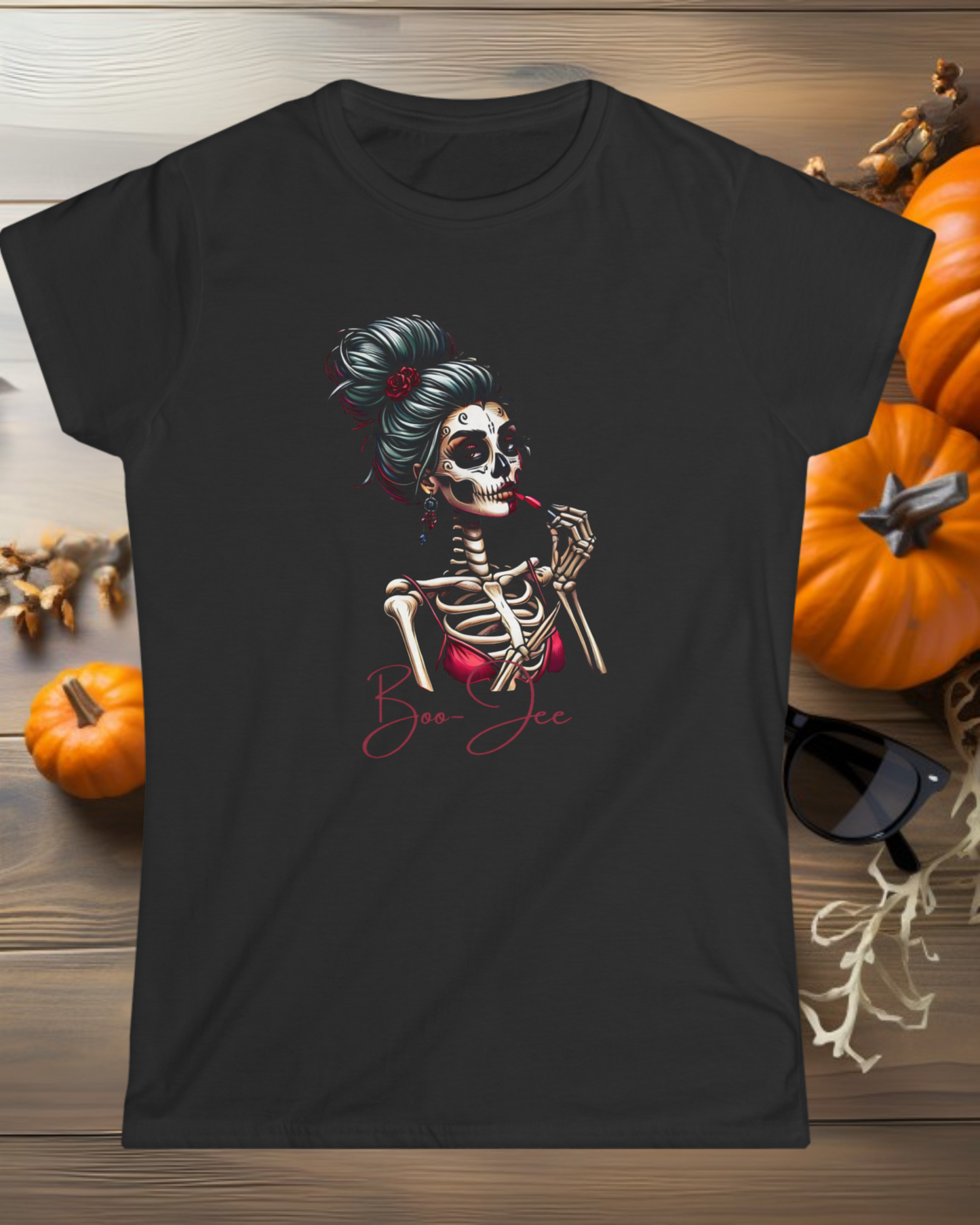 Gothic Skeleton Tee - Perfect for Halloween, Casual Wear, and Unique Gifts, Alternative Fashion, Trendy Everyday Style