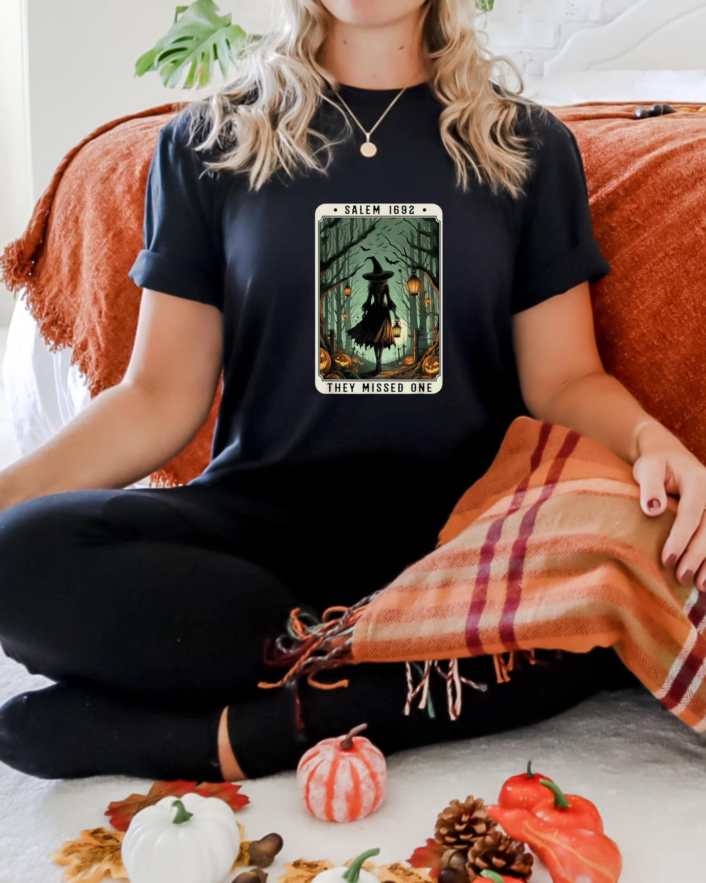 Salem 1692 Witchy Unisex T-Shirt, Halloween Tee, Spooky Shirt, Salem Witch T-Shirt, Witchcraft Apparel, Vintage Halloween Costume