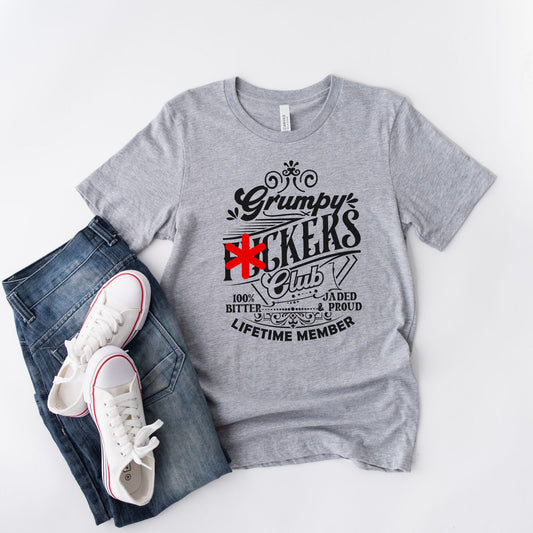 Grumpy F*ckers Club T-Shirt, Funny Shirts, Gift For Dad, Gift for Grampa, Dark Humor