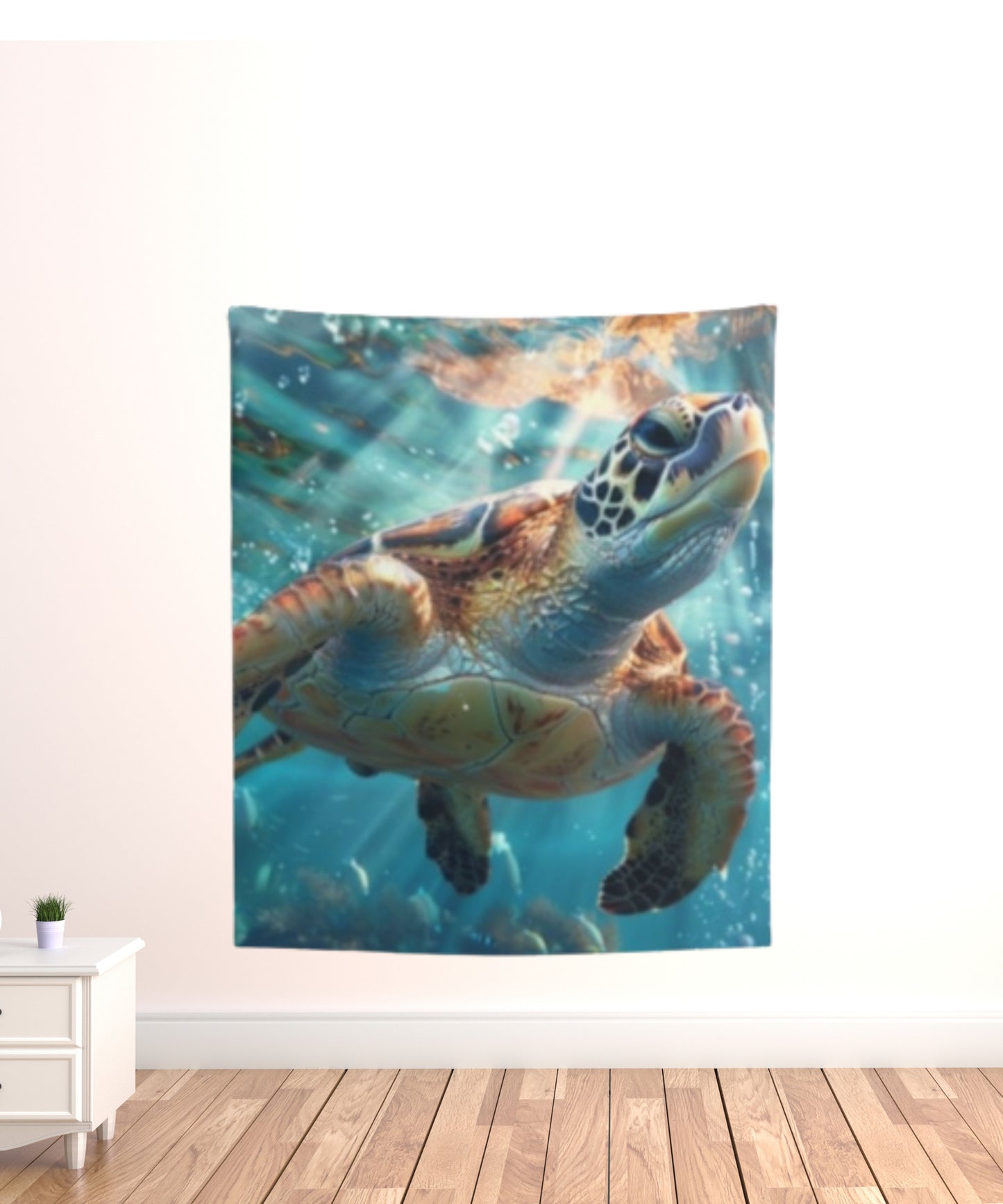 Sea Turtle Indoor Wall Tapestry, Salt Life, Ocean Life, Home Decor