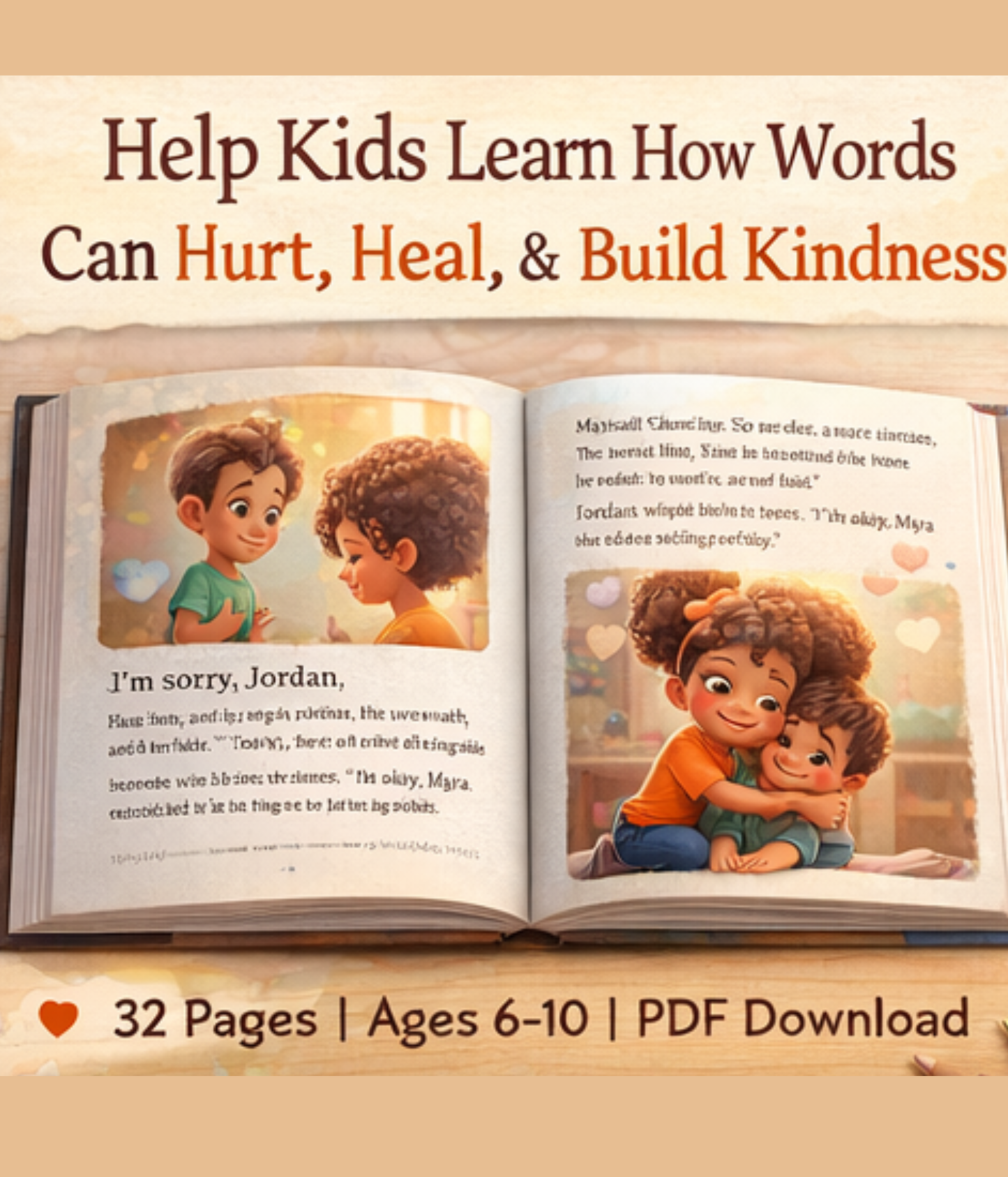 The Words That Hurt – A Heartfelt Children’s Story About Kindness, Empathy & the Power of Words | 3D Illustrated Storybook (Ages 6–10)