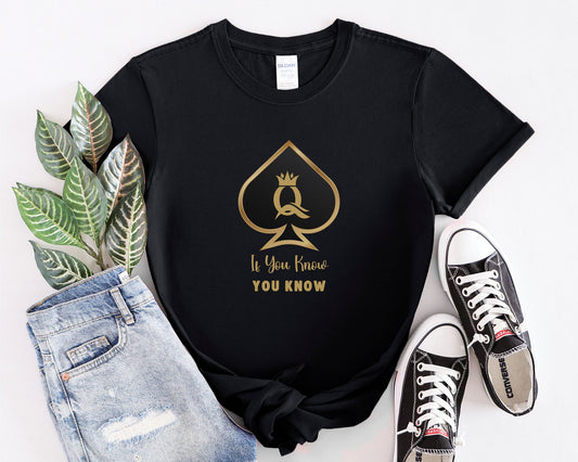 Queen of Spadez-If You Know You Know Women's Short Sleeve T-Shirt, Funny T-shirts, Dark Humor, Gift for girlfriend, Gift for Her