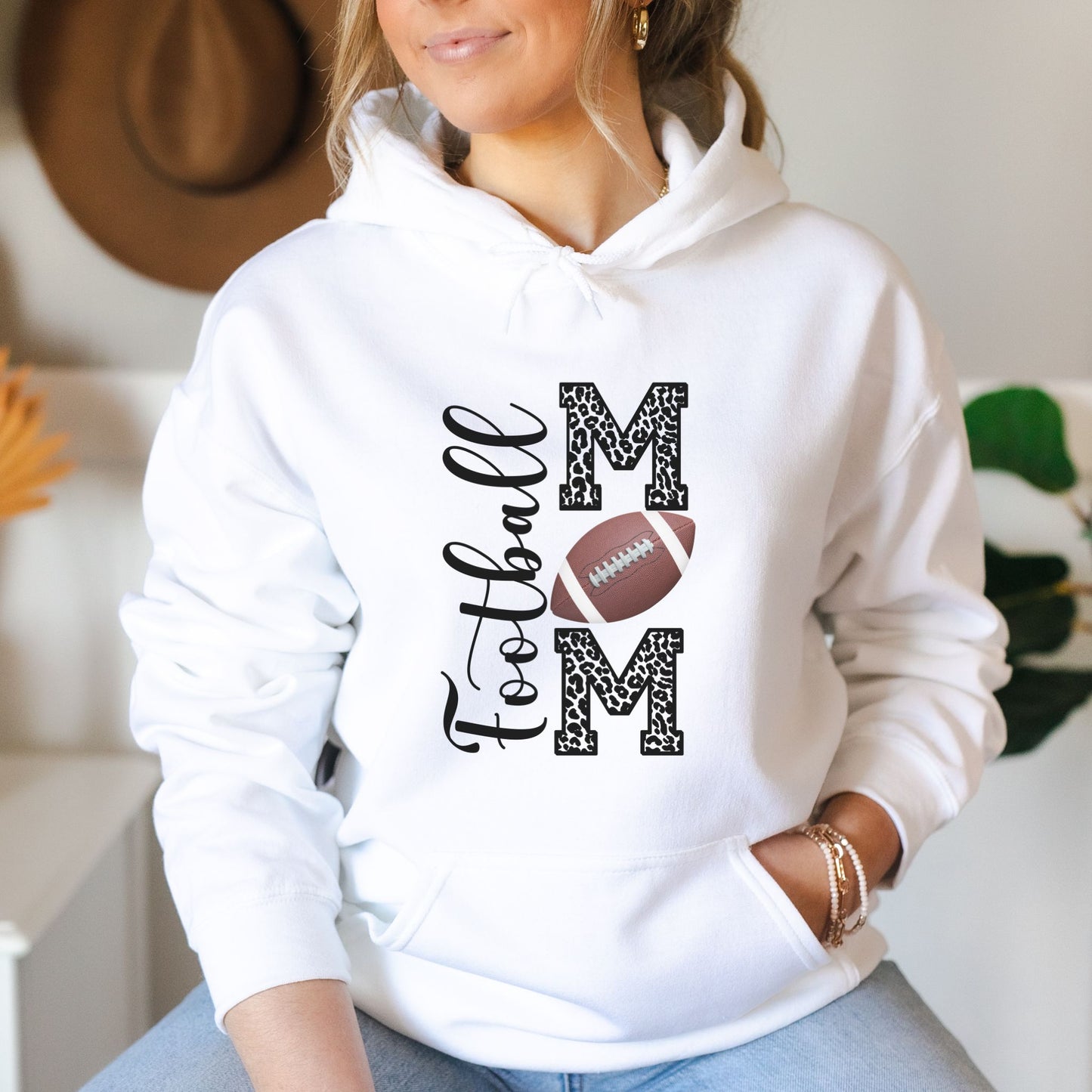 Football Mom Hoodie, Football Mama Hoodie, Cute Trendy Football Mom Hoodie, Football Gift, Sports Hoodie, Football Season
