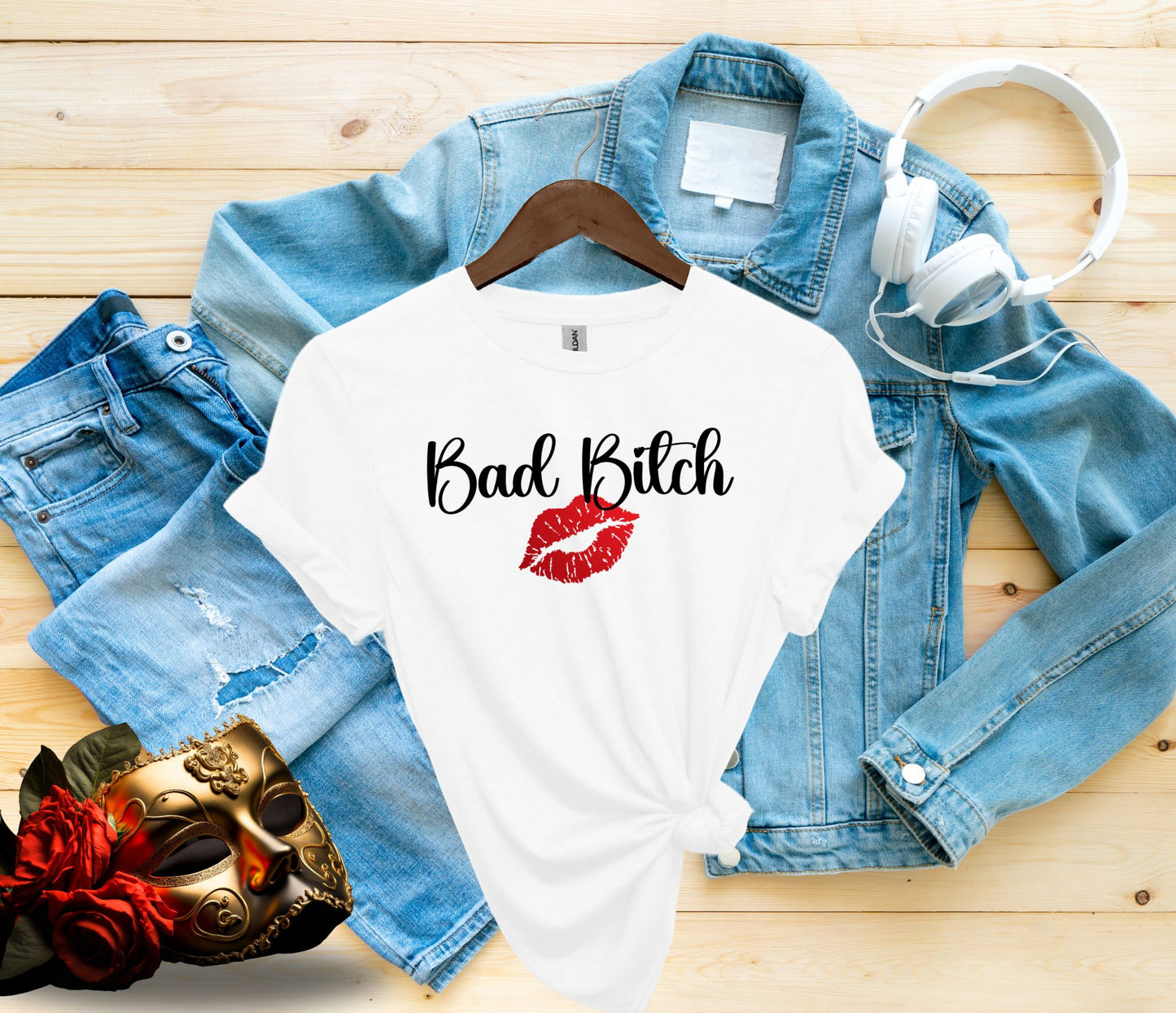 Bad B*tch Women's Semi Fitted T-Shirt, Gift for Her,  Funny Shirts