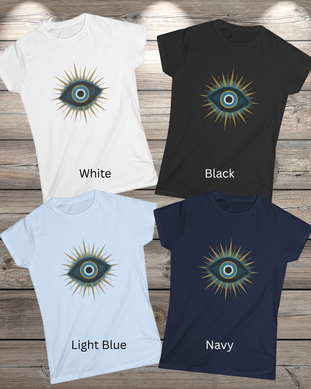 Mystical Eye Women's Softstyle Tee, Spiritual Gift, Boho Fashion, Casual Wear, Everyday Comfort, Unique Graphic Shirt